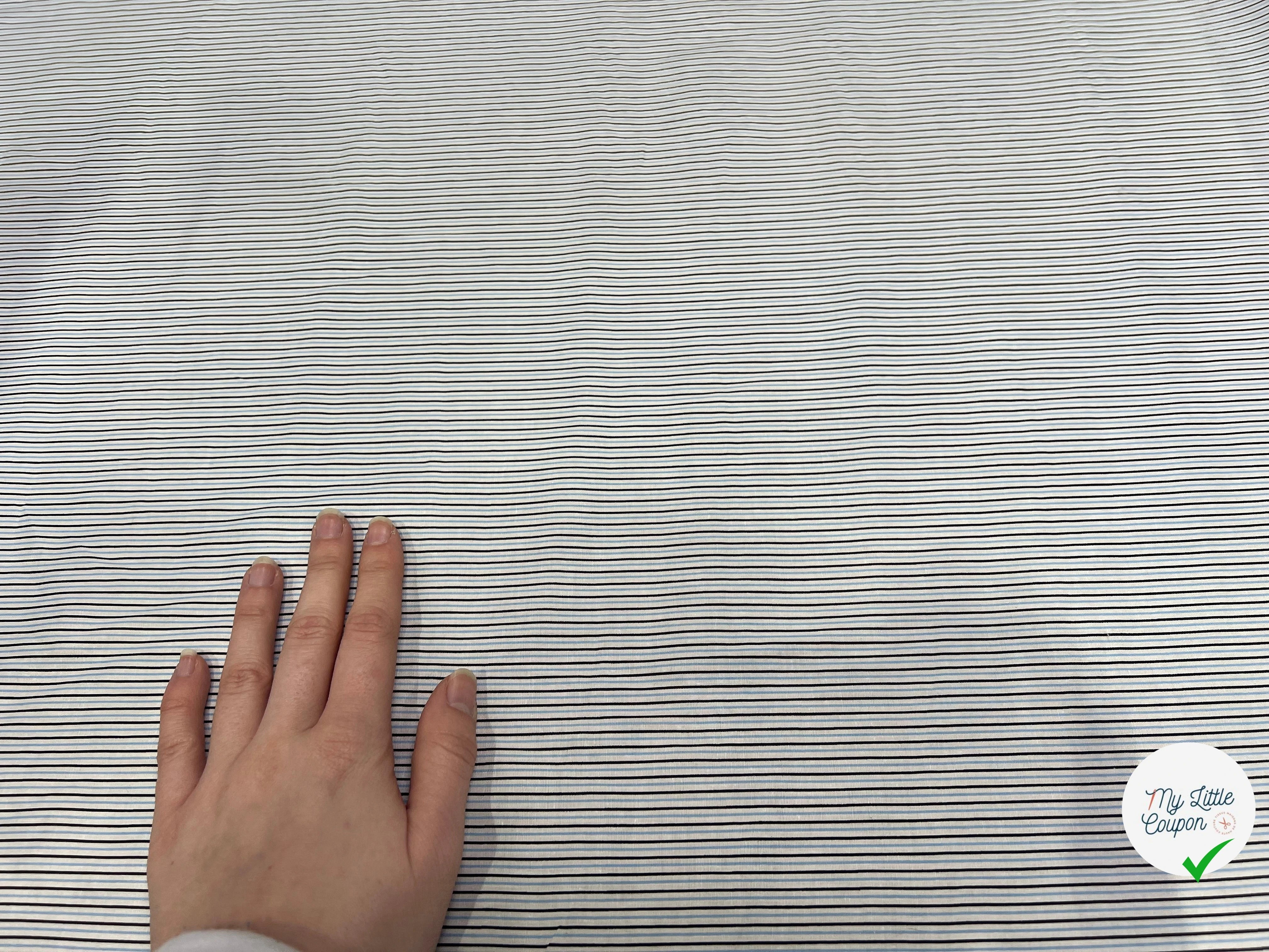 POPELINE COTON RAYÉE - My Little Coupon