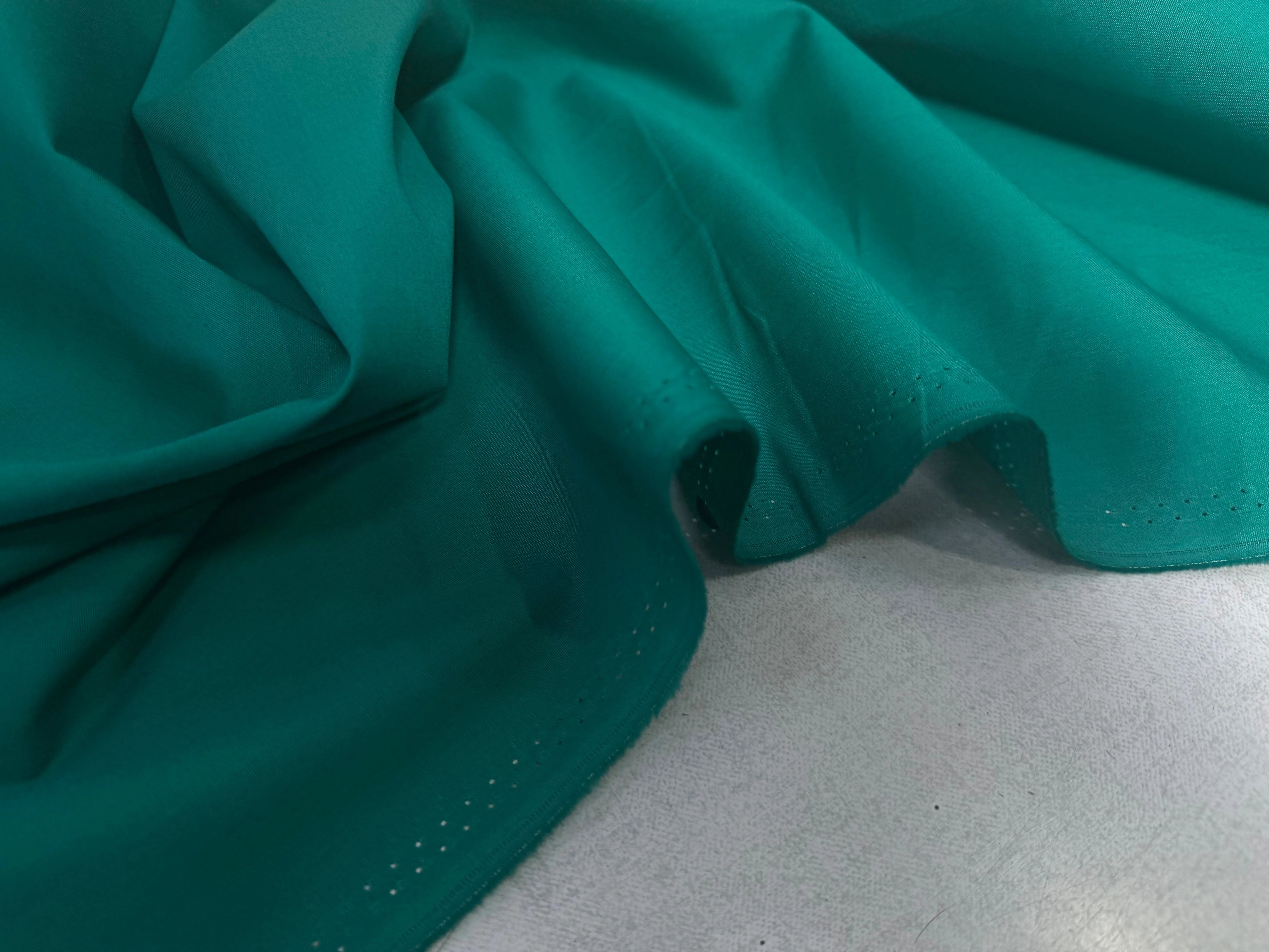 POPELINE COTON VERT LAIZE 150 - My Little Coupon