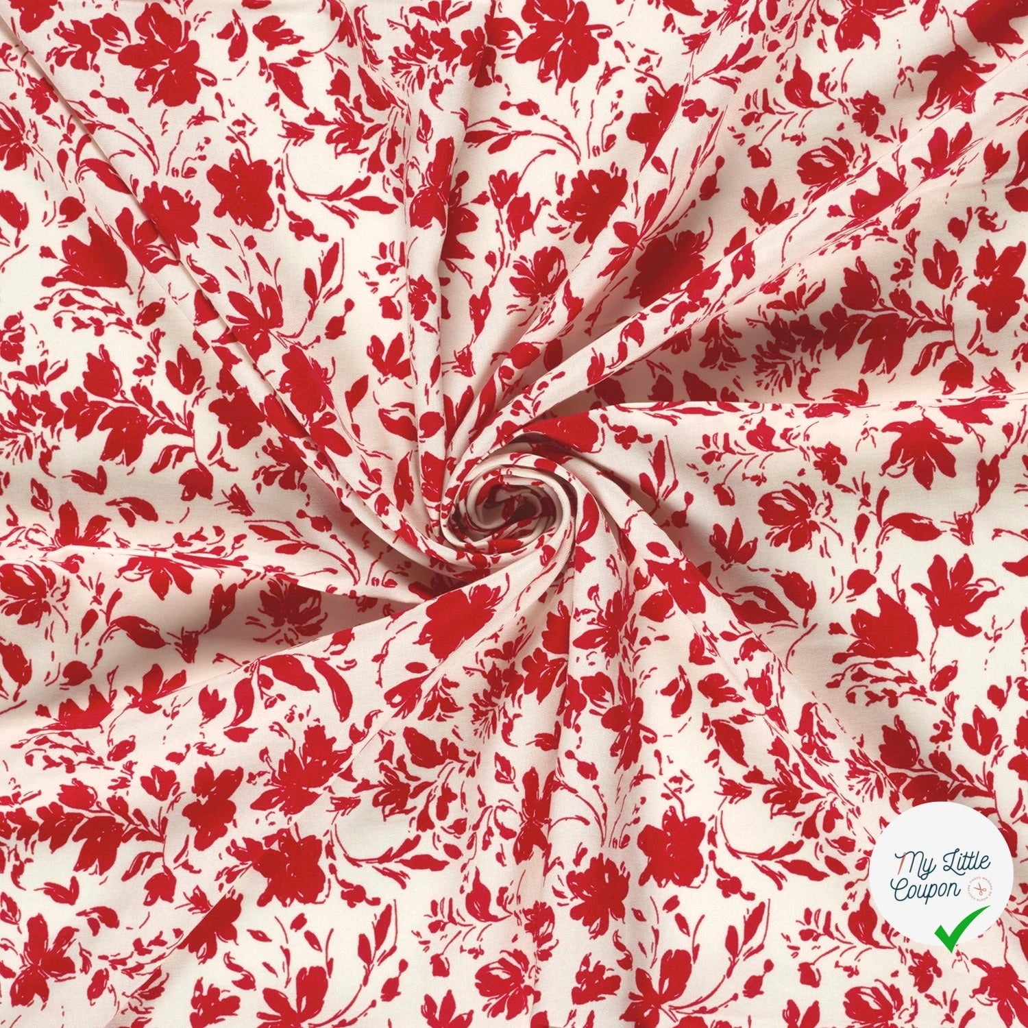 POPELINE DE BAMBOU FLOWERS 1 - My Little Coupon