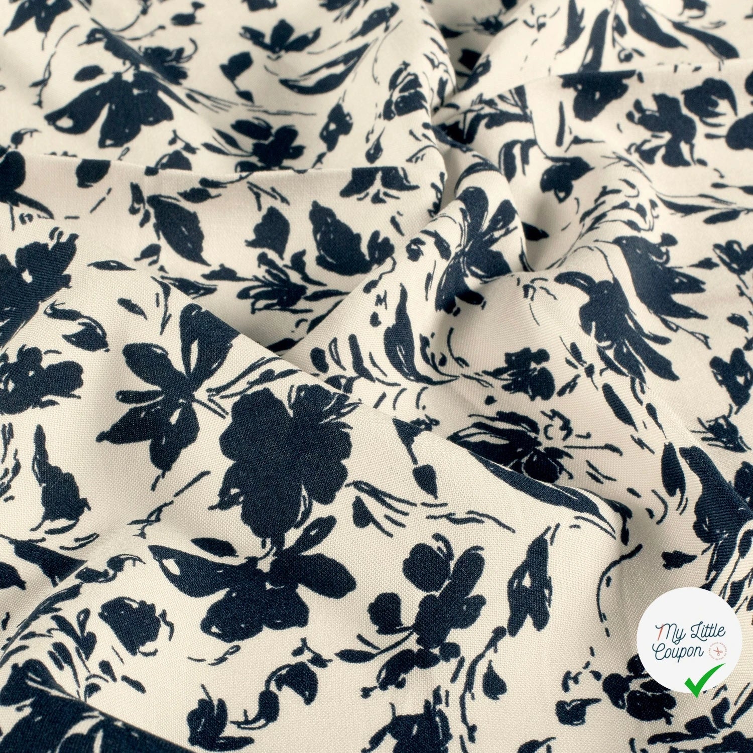 POPELINE DE BAMBOU FLOWERS 2 - My Little Coupon