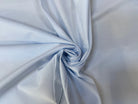 POPELINE DE COTON 100% COTON UNIE BLEU PASTEL AVEC MOTIFS SUR LISIÈRE - My Little Coupon