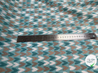 POPELINE DE COTON 120 FILS MOTIF COEUR FOND BLEU - My Little Coupon