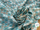 POPELINE DE COTON 120 FILS MOTIF COEUR FOND BLEU - My Little Coupon