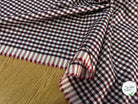 POPELINE DE COTON À CARREAUX ÉCRU ET ROUGE ULTRA CHIC - My Little Coupon