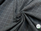 POPELINE DE COTON À CARREAUX NOIR COUTURE - My Little Coupon