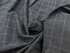 POPELINE DE COTON À CARREAUX NOIR COUTURE - My Little Coupon