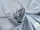 POPELINE DE COTON À RAYURE BLEU FOND BLANC - My Little Coupon