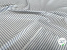 POPELINE DE COTON À RAYURE BLEU FOND BLANC - My Little Coupon