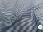 POPELINE DE COTON À RAYURES HORIZONTALES BLEU CLAIRE ET BLANC - My Little Coupon