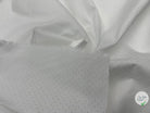 POPELINE DE COTON AJOURÉE DE PETITS POIS BLANC OPTIQUE - My Little Coupon - tissu - coudre