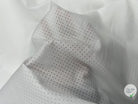 POPELINE DE COTON AJOURÉE DE PETITS POIS BLANC OPTIQUE - My Little Coupon - tissu - coudre