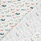 POPELINE DE COTON AVIONS FOND BLANC - My Little Coupon