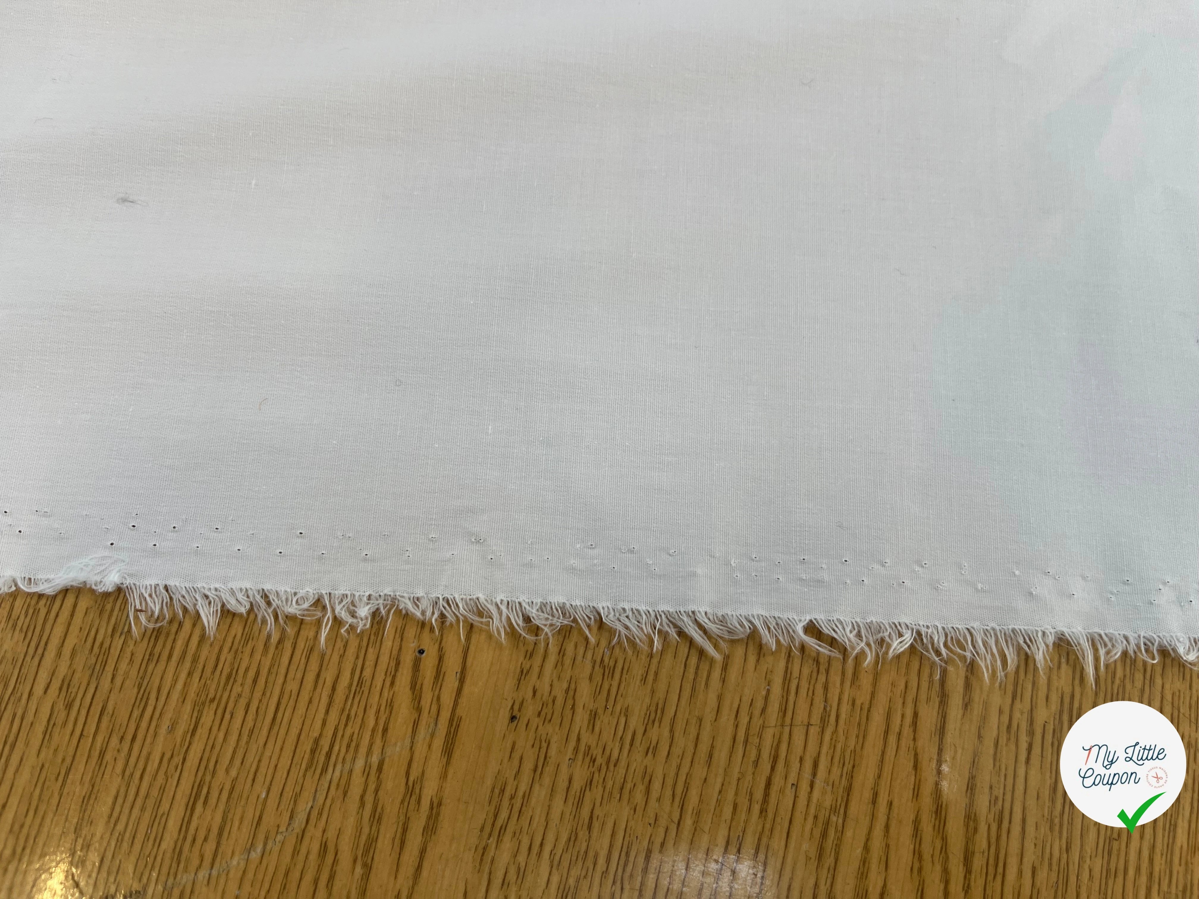 POPELINE DE COTON BLANC CHIC&DOUX - My Little Coupon