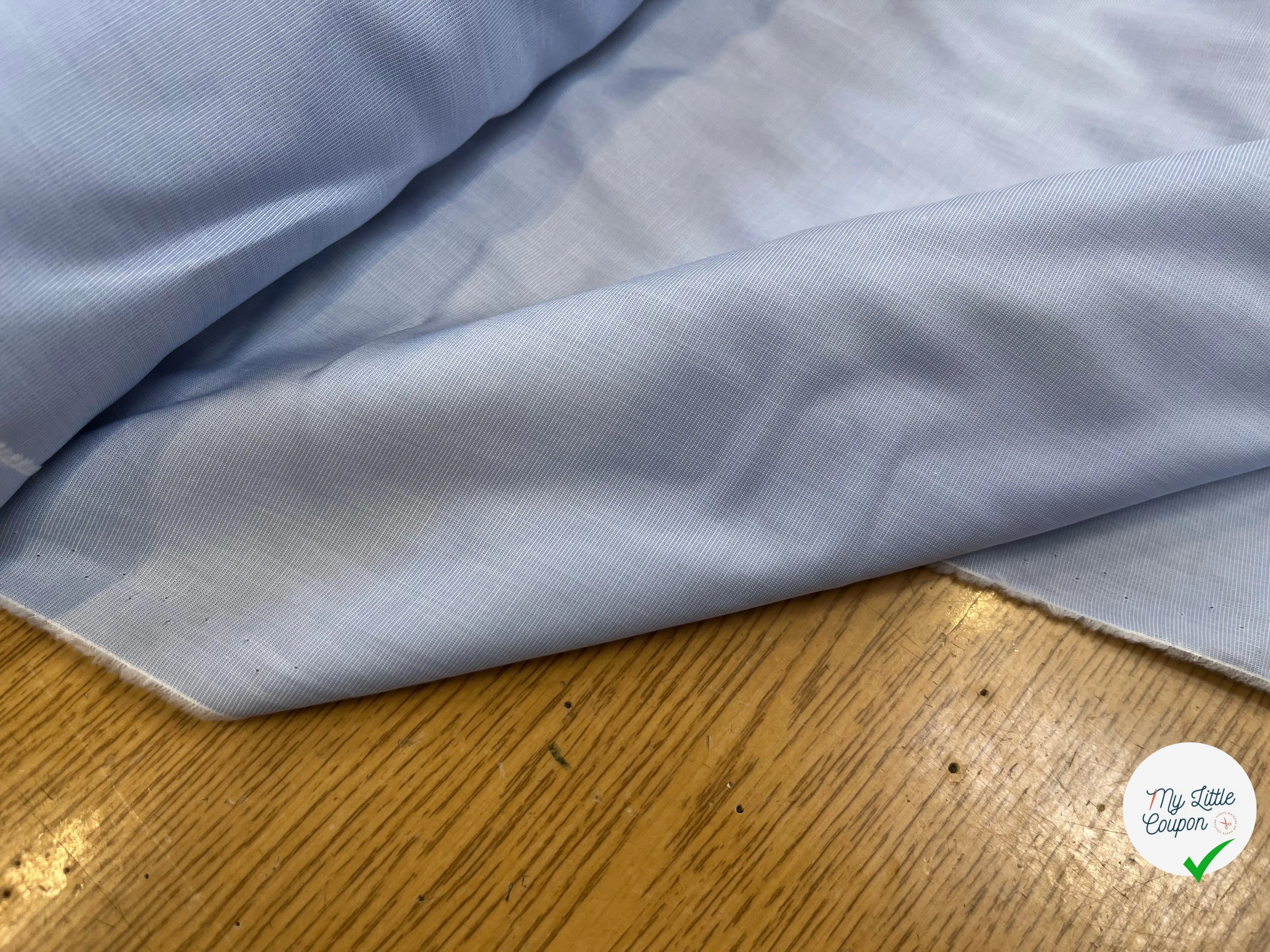POPELINE DE COTON BLEU CIEL CHIC 150CM - My Little Coupon