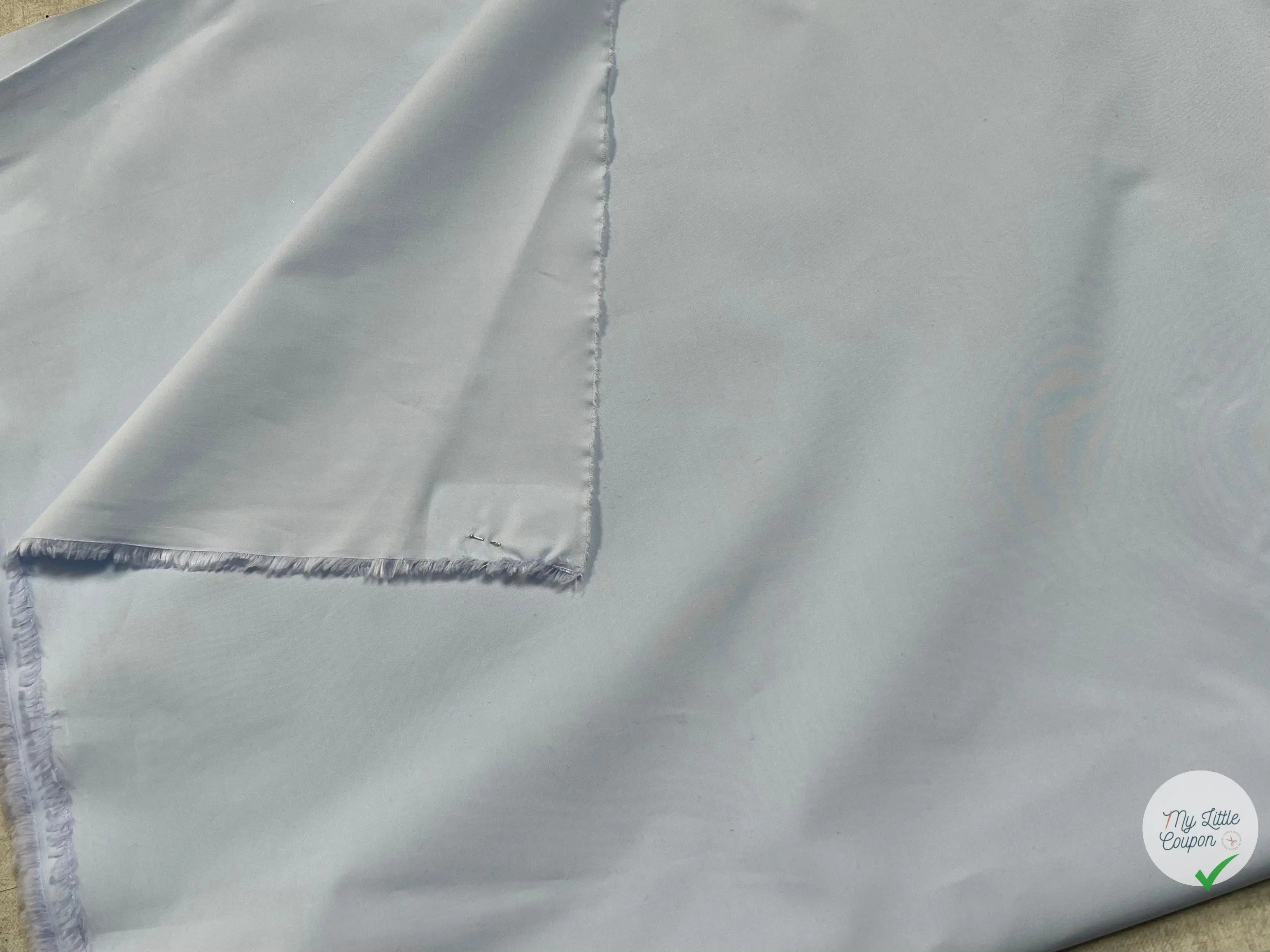 POPELINE DE COTON BLEU CIEL - My Little Coupon - tissu - coudre