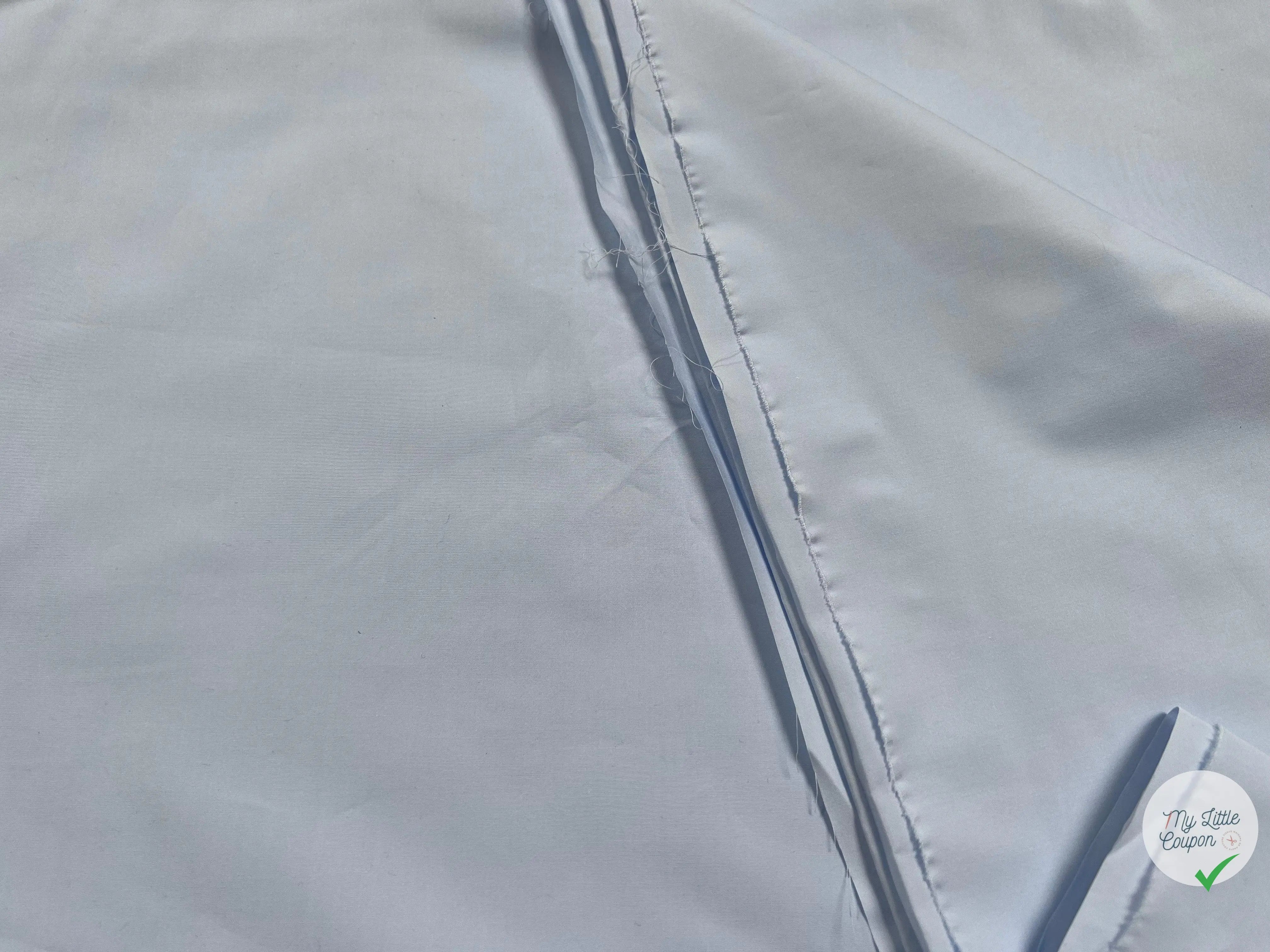 POPELINE DE COTON BLEU CIEL - My Little Coupon - tissu - coudre