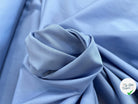 POPELINE DE COTON BLEU GRISÉ UNI - My Little Coupon