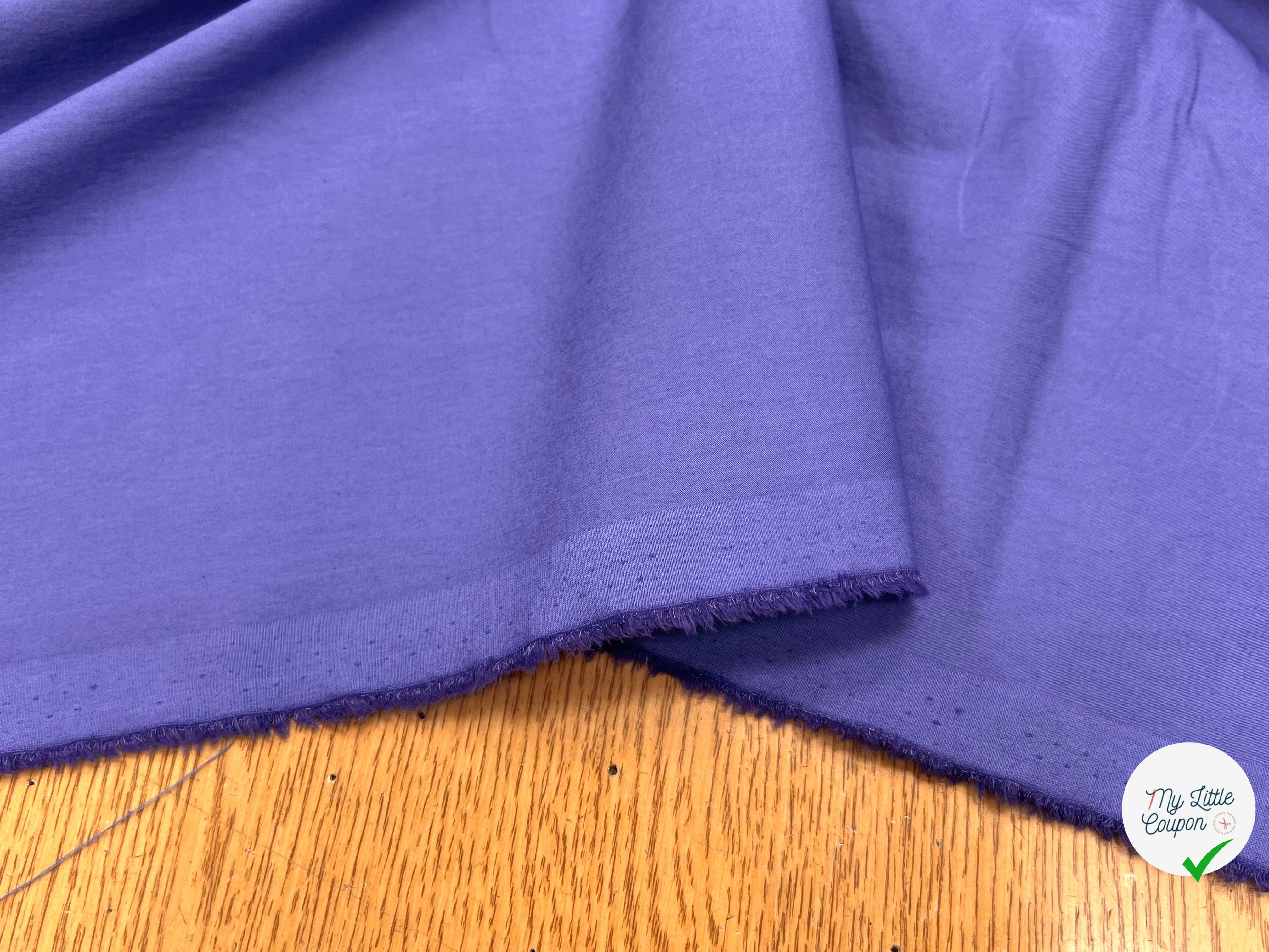 POPELINE DE COTON  BLEU LAVANDE 145CM - My Little Coupon