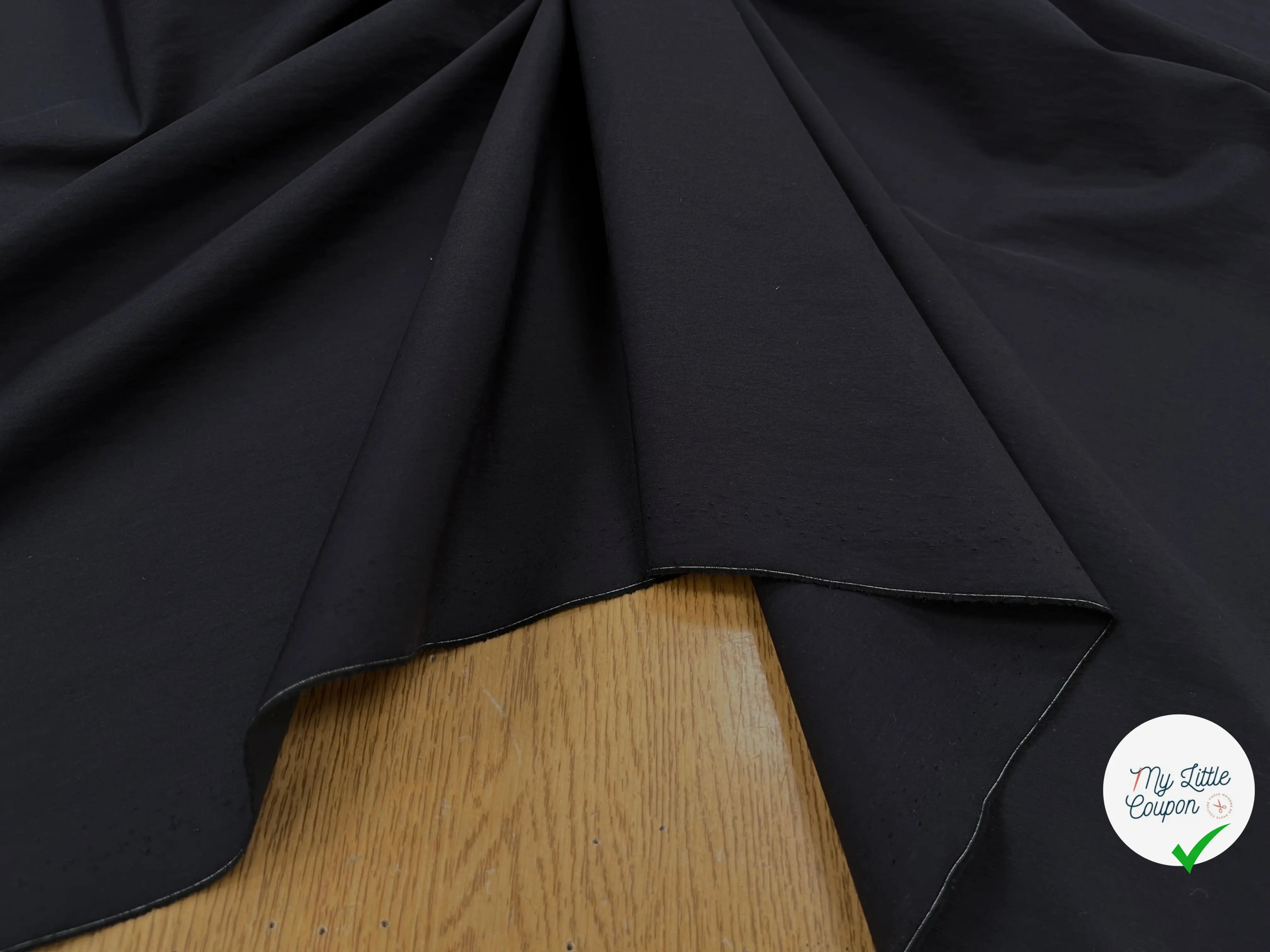 POPELINE DE COTON BLEU NUIT - My Little Coupon