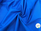 POPELINE DE COTON BLEU ROYAL FLASHY MSO