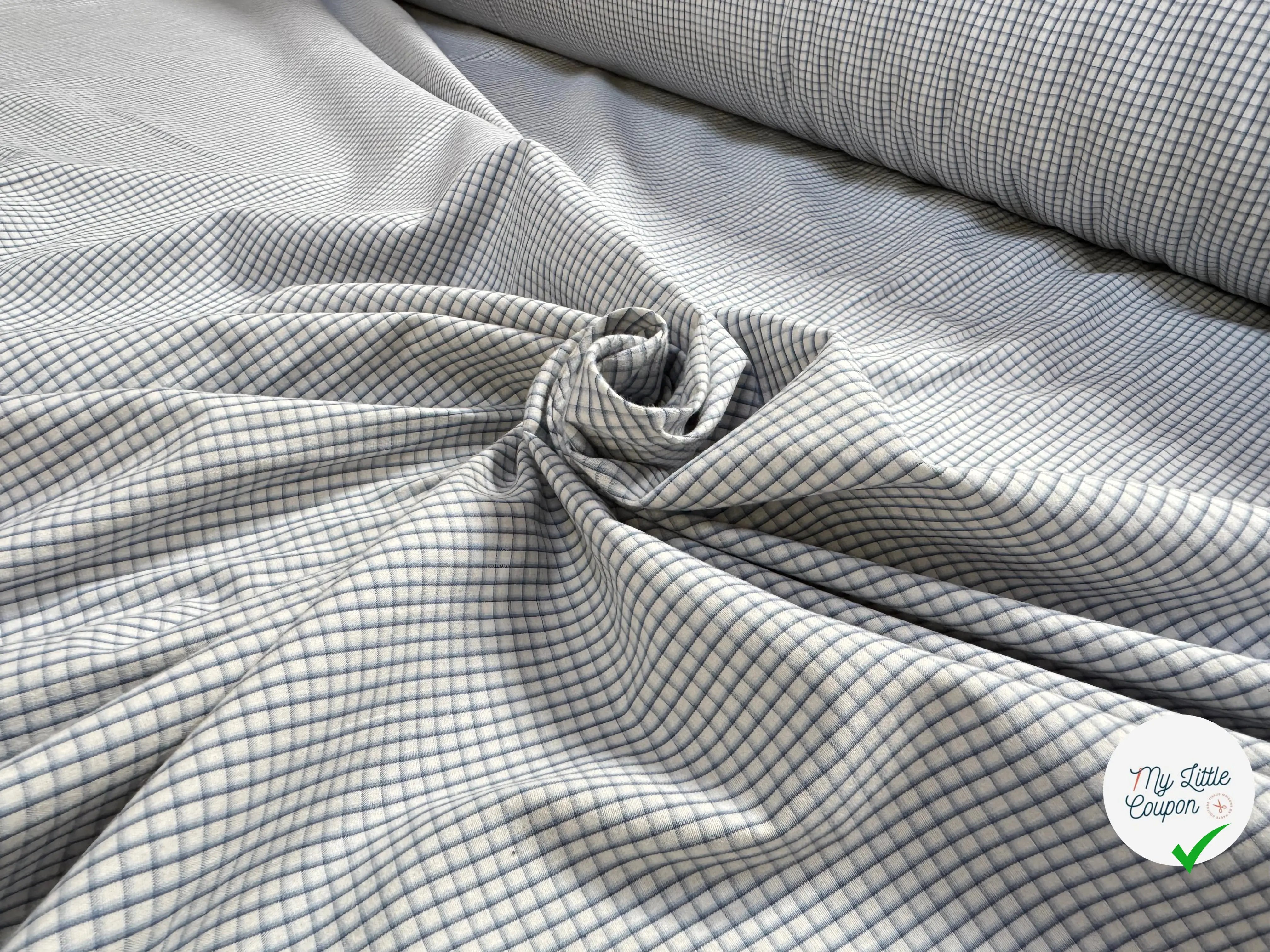 POPELINE DE COTON CARREAUX - My Little Coupon