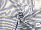 POPELINE DE COTON CHEMISE RAYURES BLEU CIEL CLASSIQUE CHIC - My Little Coupon - tissu - coudre