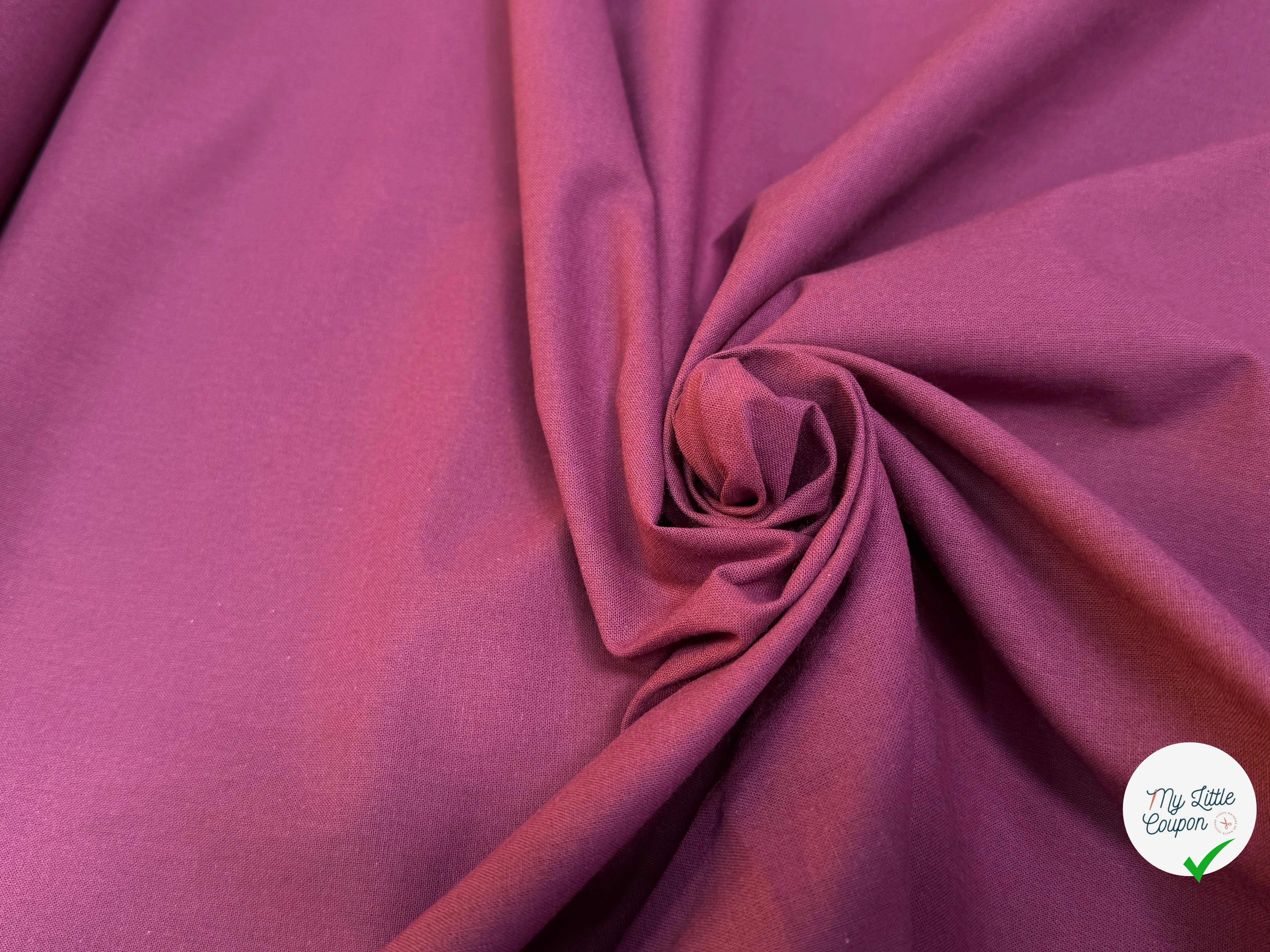 POPELINE DE COTON CHIC VIOLET - My Little Coupon