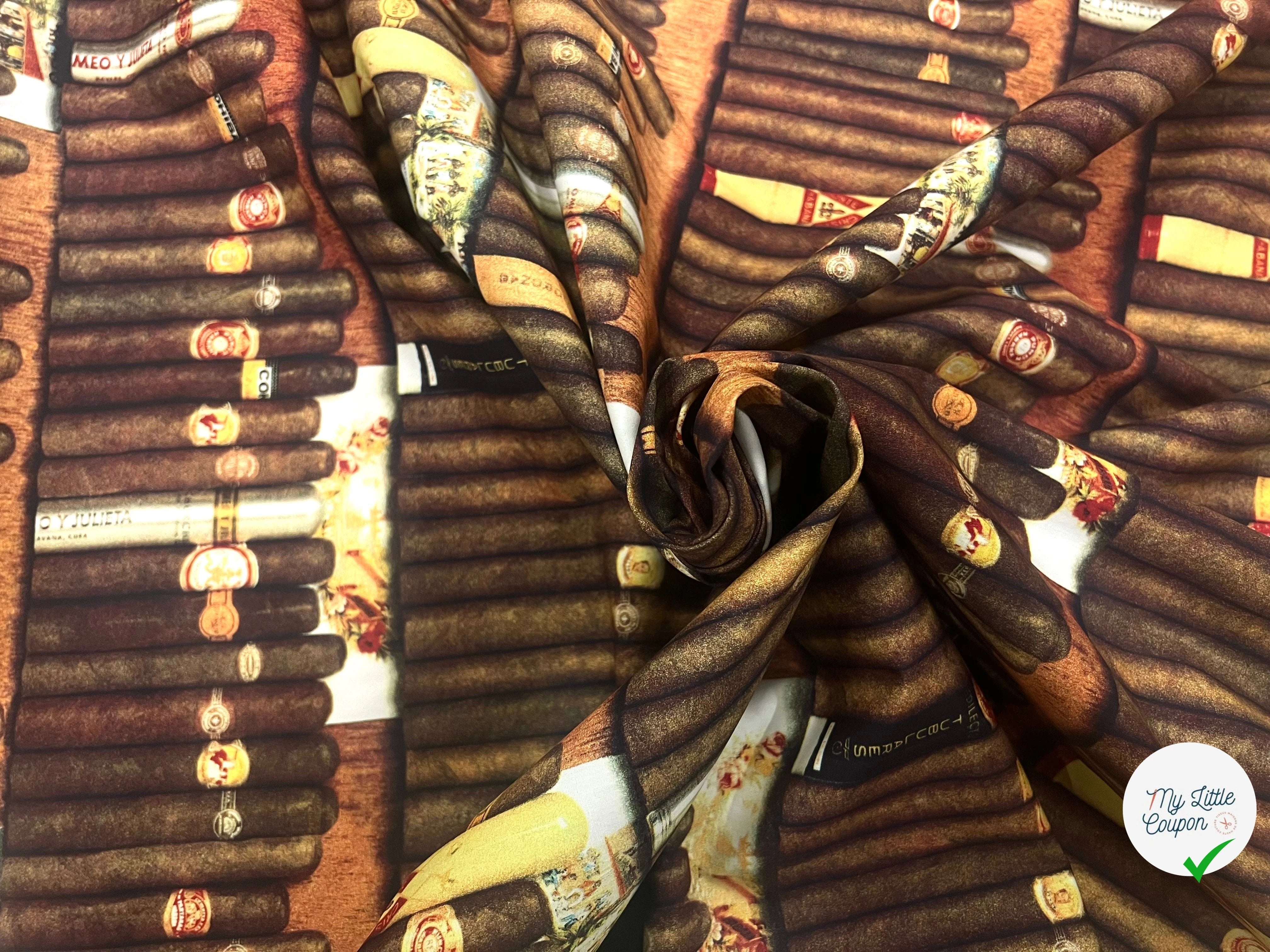 POPELINE DE COTON CIGARE - My Little Coupon