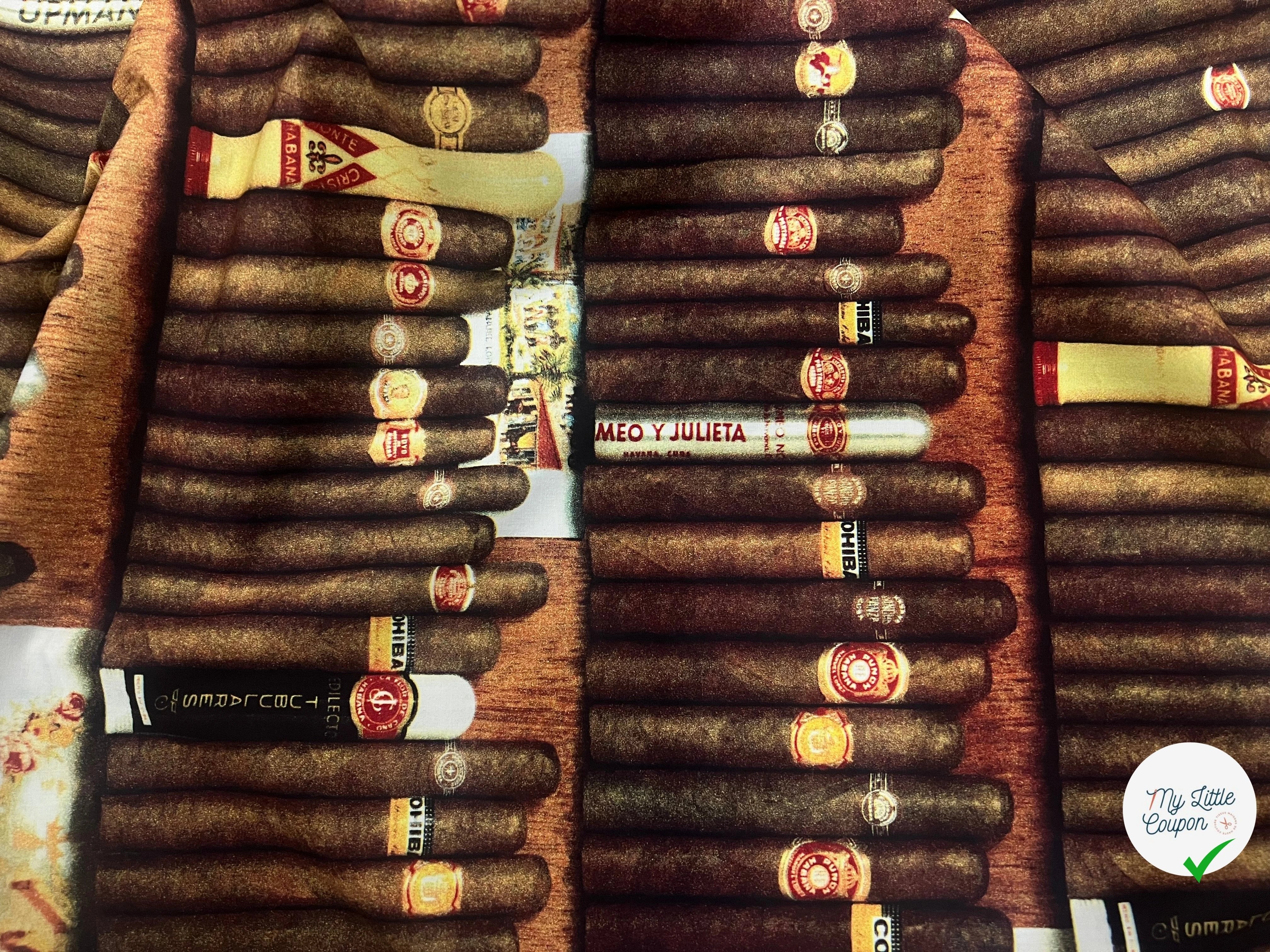 POPELINE DE COTON CIGARE - My Little Coupon