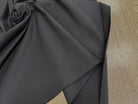 POPELINE DE COTON CRAQUANTE TENUE LOURDE QUALITÉ COUTURE NOIR - My Little Coupon