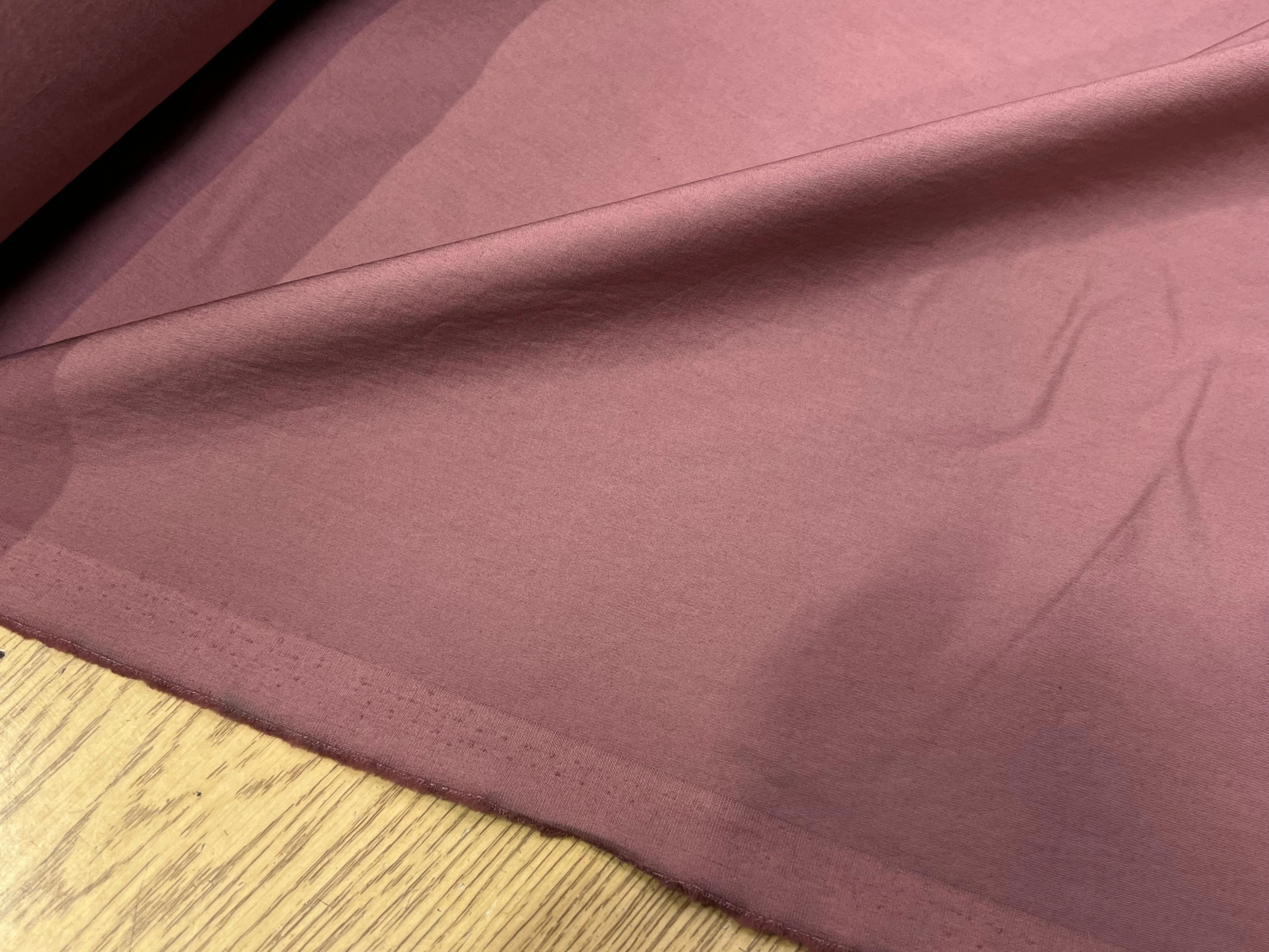 POPELINE DE COTON EFFET CRAQUANT MARRON ROSY - My Little Coupon