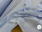 POPELINE DE COTON FINE RAYURES BLEUES QUALITÉ COUTURE - My Little Coupon