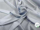 POPELINE DE COTON FINES RAYURES BLEU CLAIR BLEU CLAIRE ANDREZZA & CASTELLI - My Little Coupon
