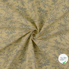 POPELINE DE COTON FLEURS BLEU BÉBÉ - My Little Coupon