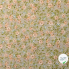 POPELINE DE COTON FLEURS FOND GRIS - My Little Coupon