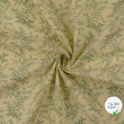 POPELINE DE COTON FLEURS MENTHE - My Little Coupon