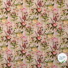POPELINE DE COTON FLEURS ROSE POUDRÉ - My Little Coupon