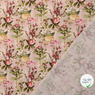 POPELINE DE COTON FLEURS ROSE POUDRÉ - My Little Coupon