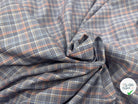 POPELINE DE COTON FOND GRIS CARREAUX - My Little Coupon