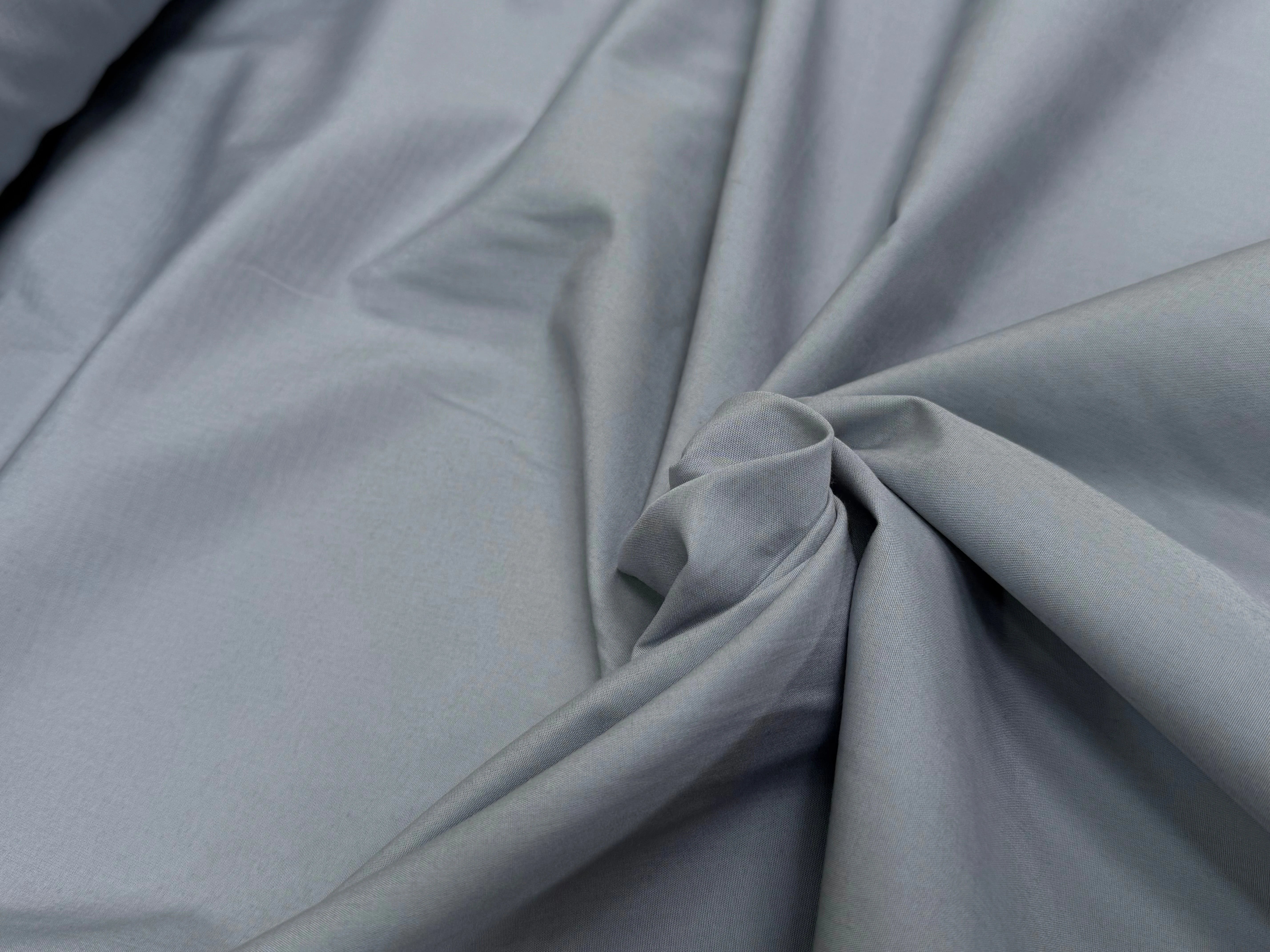 POPELINE DE COTON GRISE COUTURE MADE IN FRANCE - My Little Coupon