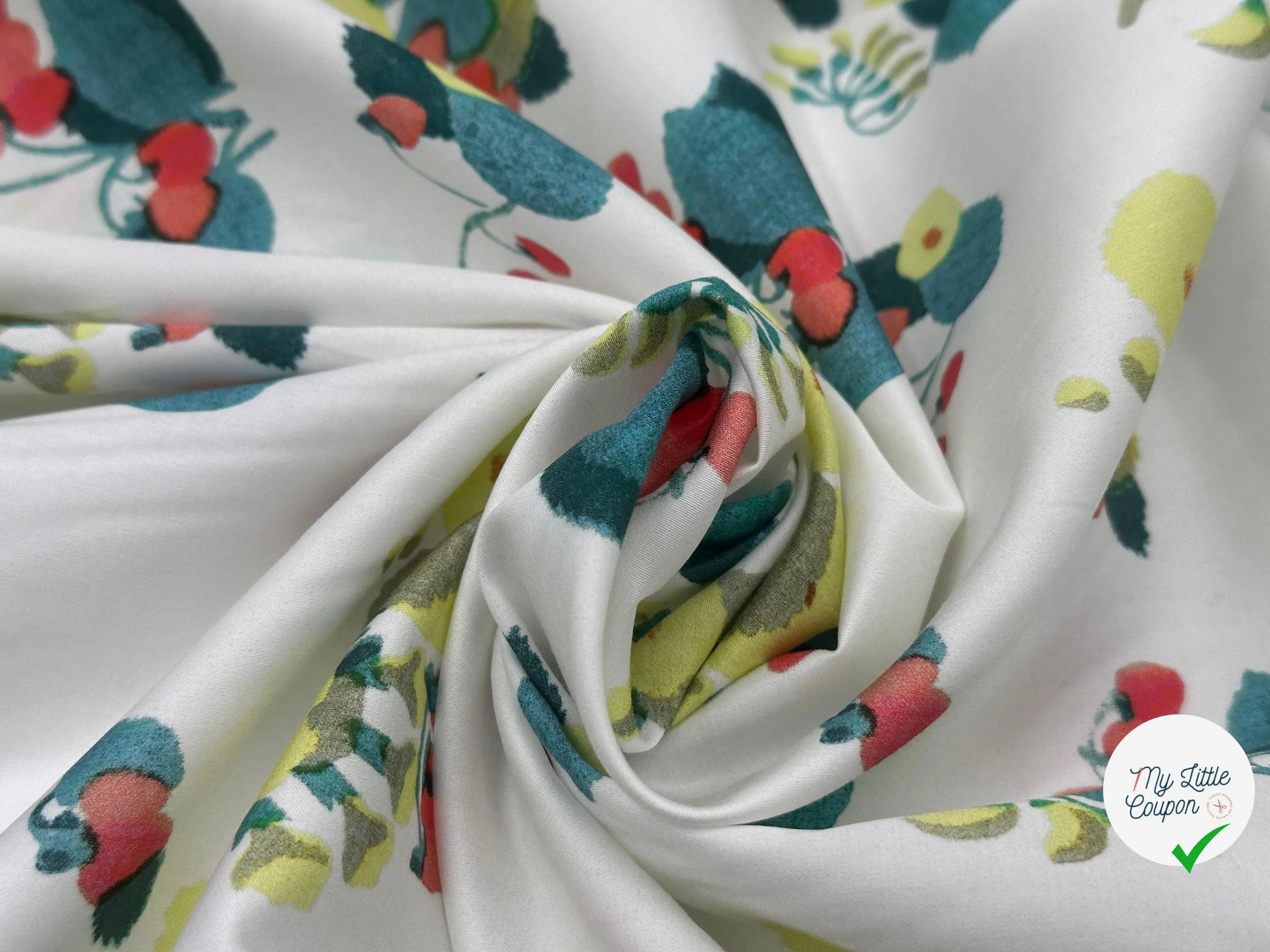 POPELINE DE COTON IMPRIMÉ BABY STRAWBERRY - My Little Coupon - tissu - coudre