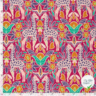 POPELINE DE COTON IMPRIMÉ GIRAFES ROSE - My Little Coupon