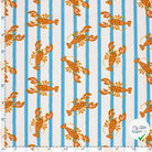 POPELINE DE COTON IMPRIMÉ HOMARD BLANC CASSÉ - My Little Coupon