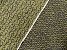 POPELINE DE COTON JAPAN IMPRIMÉ BAROQUE KAKI ET NOIR MSO