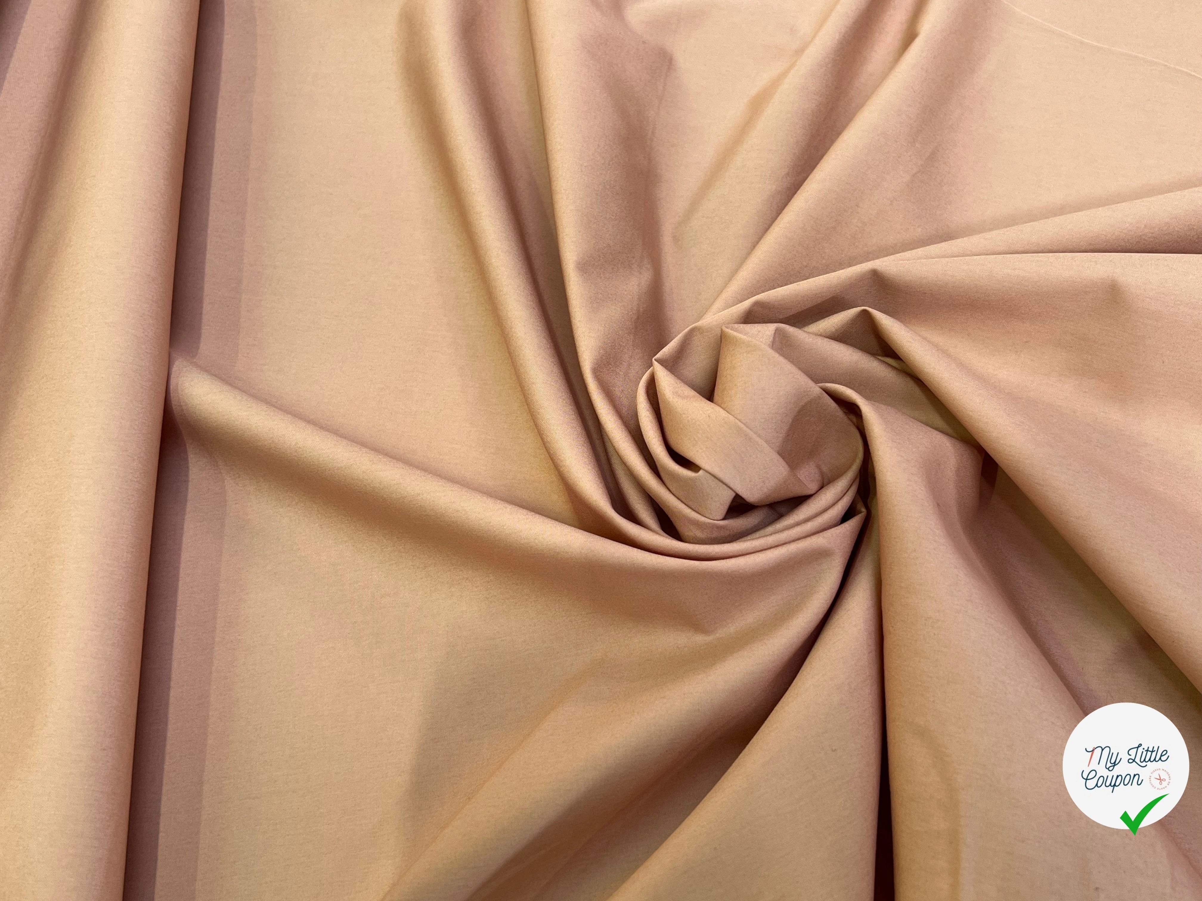 POPELINE DE COTON JAPAN SAUMON QUALITÉ COUTURE - My Little Coupon