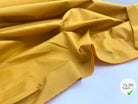 POPELINE DE COTON JAUNE MOUTARDE STRETCH - My Little Coupon - tissu - coudre
