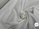 POPELINE DE COTON LÉGÈREMENT SERGÉE QUALITÉ COUTURE BLANC - My Little Coupon