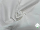 POPELINE DE COTON LÉGÈREMENT SERGÉE QUALITÉ COUTURE BLANC - My Little Coupon