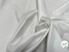 POPELINE DE COTON LISSE LÉGÈREMENT SATINÉ BLANCHE 140CM - My Little Coupon