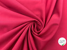 POPELINE DE COTON NÉON ROUGE FRAMBOISE - My Little Coupon - tissu - coudre